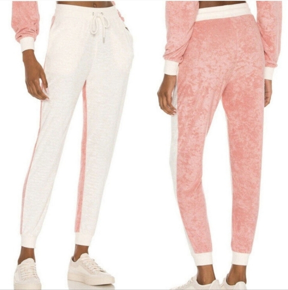 L*Space Women's Primrose Cream Back At It Jogger Pants Size Small NWT - Picture 1 of 6